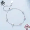 Pulseira Aiful S925 Prata Esterlina Moda Coração Zircônia Joia de Mão Diária Joias Versáteis em Formato de Coração para Mulheres Joias para Atacado