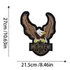 Patch de emblema de águia bordado, best-seller transfronteiriço para jaquetas de couro, jaquetas de motocicleta e decoração DIY
