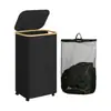 Cesta de lavandería sucia móvil con ruedas, cesta de almacenamiento para artículos domésticos varios y juguetes, cesta de almacenamiento para ropa sucia de dormitorio y balcón, transfronterizo