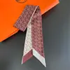Bufanda Nueva de Seda Sarga, Bufanda Diagonal Estilo Coreano, Cinta Decorativa para Bolsa, Diadema para Mujer, Souvenir Versátil