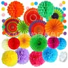 Suministros para fiesta de Amazon traje decoración de fiesta de cumpleaños colorida traje Guirnalda de papel Suministros para arreglo de fiesta infantil