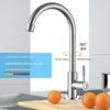 Torneira Única de Aço Inoxidável com Bico Longo Giratório Universal para Purificação de Água, Torneira Vertical para Pia de Cozinha, Lavatório, Torneira de Água Fria Única