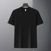 Camisetas de Verão de Manga Curta 180g com Logo Personalizado Impresso para Homens e Mulheres, Camisetas de Casal Antibacterianas Solona com Texto e Gráficos Impressos Atacado