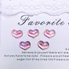 Accesorios para Uñas con Forma de Corazón Galvanizados de Venta Caliente Transfronteriza, Aretes de Corazón de Durazno Frescos y Tridimensionales para DIY, Decoraciones de Resina para Uñas Portátiles