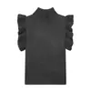 Suministro transfronterizo primavera 2026 nuevo suéter de punto casual suave de moda estilo europeo y americano sin mangas y de cuello alto