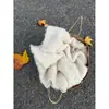 Chaleco Peludo Atmosférico para Mujer Primavera Otoño Solapa de Pie de Dos Vías Tejido de Hilo de Bucle Chaleco sin Mangas Chaqueta Bolero Top