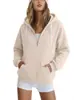 Sudadera larga gruesa para mujer de Amazon, serie de stock a largo plazo, estilo de venta caliente para otoño e invierno para parejas y uso casual