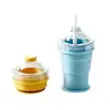 Directamente del fabricante, vaso de hockey sobre hielo plegable, molde creativo casero para cubitos de hielo de verano, portátil para viajes al aire libre, vaso de cola, vaso de agua