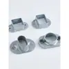 Fabricante 20 Tubo Cuadrado Base de Fijación para Escaleras de Hierro Forjado Barandilla Conector de Oreja de Tubo Cuadrado Parte de Fijación para Barandilla de Balcón