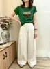 Camiseta de Algodón Acanalado Guangzhou Shisanxing de 220g para Mujer, Directo de Fábrica, Corte Entallado, Top de Manga Corta de Moda, Suministro Exclusivo Segunda Remesa de Verano