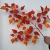Hojas de árbol artificiales: hojas de arce rojo, hojas de arce japonés, hojas de ginkgo, hojas de plátano de sombra, hojas de sicómoro, hojas de arce de cinco puntas, ramas de aliso, hojas de plástico artificial