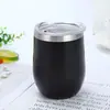 Suministro de Comercio Exterior Transfronterizo Acero Inoxidable 304 Taza para Huevo de 12 oz Copa de Vino en Forma de U Taza Térmica Taza de Agua Venta al por Mayor Portátil