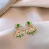 Pendientes de Hoja de Ginkgo Retro de Nicho de Diseño para Mujer 2024 Nuevos Pendientes Calientes de Verano Pendientes con Pasador de Plata 925