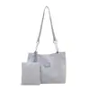 Bolso para Mujer 2026 Nueva Versión Coreana Retro Gran Capacidad Nylon Bordado Color Sólido Bolso Tote Bolso de Hombro para Mujer