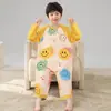 Pijamas de Primavera y Otoño para Niños, Camisones, Ropa de Gateo Infantil de Manga Larga con Dibujos Animados Lindos para Niños, Monos para Niños Medianos y Grandes, Algodón Puro