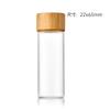 Tapa de Aluminio de 22 mm Botella de Tubo de Vidrio de Borosilicato Alto Sellado a Rosca Transparente Botella de Dulces Botella Cápsula Botellita de Medicina de Pequeña Capacidad