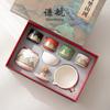 Qianhang Wanli Shanhe Olla Giratoria Cerámica Tetera Giratoria Automática Juego de Té Kung Fu para el Hogar Regalo de Alta Gama