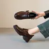 2026 Nuevo Modelo ~5cm Muy Cómodos Mocasines de Piel de Oveja con Velcro y Suela Gruesa para Mujer, Zapatos de Cuero de Corte Profundo Estilo Británico