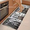 Envío Transfronterizo de Felpudos para Cocina Estilo Americano, Felpudos de Terciopelo de Cristal, Felpudos Absorbentes de Agua, Antideslizantes y de Fácil Cuidado para Lavandería y Baño en Stock