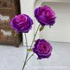 Flores Artificiais Roxas, Rosas, Hortênsias para Casamento, Flores de Seda, Rosas Decorativas para Paisagismo, Mar de Flores em Cascata Famoso na Internet