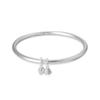 Xingcheng Plain Circle Método Antigo Fosco Fechado Joia de Mão Prata Esterlina Prata de Pé Duas Pulseiras Shihuan Feminina Nicho 22g