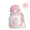 Garrafa Térmica Sanrio Hello Kitty de Grande Capacidade para Mulheres, Fofa e Estilosa, Aço Inoxidável 316, com Alça, Garrafa de Água Infantil, Moderna