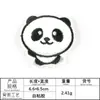 Bordado Computadorizado Desenho Animado Autoadesivo Pelúcia Panda Etiqueta de Tecido Patch de Bordado Acessórios para Roupas Patch DIY Aplique