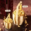 Cubos Dorados de Latón con Caracteres Grabados para Atraer Riqueza, un Cubo de Riqueza, un Pequeño Cubo de Riqueza, Adornos Creativos para Escritorio al por Mayor