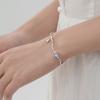 Pulsera de Cuentas de Cola de Pez de Plata Esterlina 925 Diseño Nicho Ins Lujo Accesible Pulsera de Piedra Lunar de Verano para Mujer Pulsera de Mejor Amiga