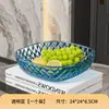 Plato de Plástico, Plato de Frutas de Alta Apariencia para Celebridades de Internet, Mesa de Café para Sala de Estar del Hogar, Plato de Frutas, Bol de Frutas Transparente, Cesta de Frutas, Plato de Bocadillos