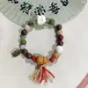 Suministro de fábrica pulsera retro estilo nacional puesto de joyería de cerámica suministro directo en vivo nueva pulsera china