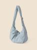 Bolsa Dumpling de Tela de Nylon Nicho Personalizada, Bolso de Hombro de Color Puro Moderno y Casual, Bolso Cruzado Versátil de Gran Capacidad, Verano