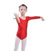 Traje de baile y gimnasia para niños, falda de una pieza de licra para entrenamiento de culturismo, manga larga, brillante, para hombres y mujeres.