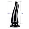 SNAILAGE Tapón Anal de Cuerno Divertido Creativo para Mujer Tapón con Capucha Palo de Masturbación Realista Cristal Transparente TPE