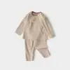 Conjunto de roupa íntima para bebê, coleção primavera e outono, camada base 100% algodão para crianças, pijamas separados para meninos e meninas, top e calça de outono para bebê
