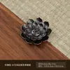 Porta Incienso en Forma de Calabaza Bandeja Pequeña para Incienso, Compacto y Exquisito, Porta Incienso de Cobre con Corazón de Loto de Nueve Orificios, Accesorios Soporte para Incienso de Sándalo Agarwood Loto