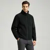 Jaqueta de fleece estilo Zuniao para outono e inverno, moletom cardigã com forro de lã de cordeiro, jaqueta de fleece dupla face para atividades ao ar livre