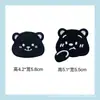 Parche Adhesivo de Tela Bordado Cabeza de Oso Negro Sin Planchar Parche Adhesivo Ropa Pantalones Sombrero Bolso Decoración de Diario Subsidio de Reparación