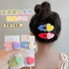 Grampo de cabelo infantil cor de doce onda amor não machuca o cabelo clipe para franja clipe BB grampo de cabelo cor contrastante gelatina