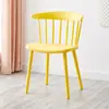 Silla de plástico moderna y sencilla para comedor, estilo nórdico, con respaldo creativo, estilo Windsor, para cafetería.