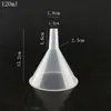 Embudo de Plástico de 30 mm Cuello Corto de 50 mm Apertura Gruesa de 75 Uso Doméstico 90 Vertido de Aceite Uso Experimental 120 Embudo de Decantación