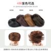 Diadema de Cabello Real, Peluca Linda de Moño, Peinado para Mujer, Verano Dinastía Han, Peluca de Estilo Antiguo, Accesorios para el Cabello, Diadema Esponjosa y Despeinada