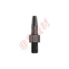 Adaptador de púas para manguera de PP negro, estándar británico, rosca exterior M3/5/6, resistente a microácidos y álcalis, conector recto