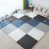 Tapete de Rastejar Bebê Tapete de Chão Sem Emendas Tapete de Playground Montado Espuma Esfregável para Quarto de Criança