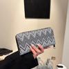 Nueva cartera con cremallera larga para mujer 2024, bolso para teléfono móvil de gran capacidad, monedero con múltiples tarjetas, tarjetero de moda transfronterizo