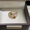 Popular Anillo Abierto con Forma de Serpiente de Piedra Ojo de Tigre Maillard para Mujer, Joyería de Mano de Zirconia Dorada de Lujo Ligero de Gama Alta