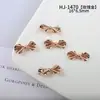 Accesorios para Uñas de Lazo Hechos a Mano Coreanos Metal Envuelto en Alambre Color Puro Estéreo Versátil Lazo Material para Uñas Usable