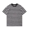 Ropa Vintage Yidao Verano 2026 Nuevo Retro Americano Diseño de Nicho Versátil para Viajar Holgado Desgastado Rayas Manga Corta