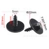 Adecuado para kit combinado de tornillo hexagonal y clip en forma de C para revestimiento del guardabarros delantero de BMW 07147311312