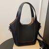 Bolsa Feminina 2025 Novo Estilo Textura Simples, Bolsa Balde Fofa Versão Coreana de Primavera, Bolsa Transversal de Ombro Único Retrô da Moda